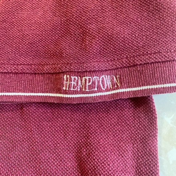 Hemptown Men’s Polo SMALL Burgundy Hemp Cotton - Picture 4 of 6